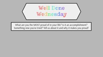 Wednesday Whiteboard Messages (SEL & Morning .